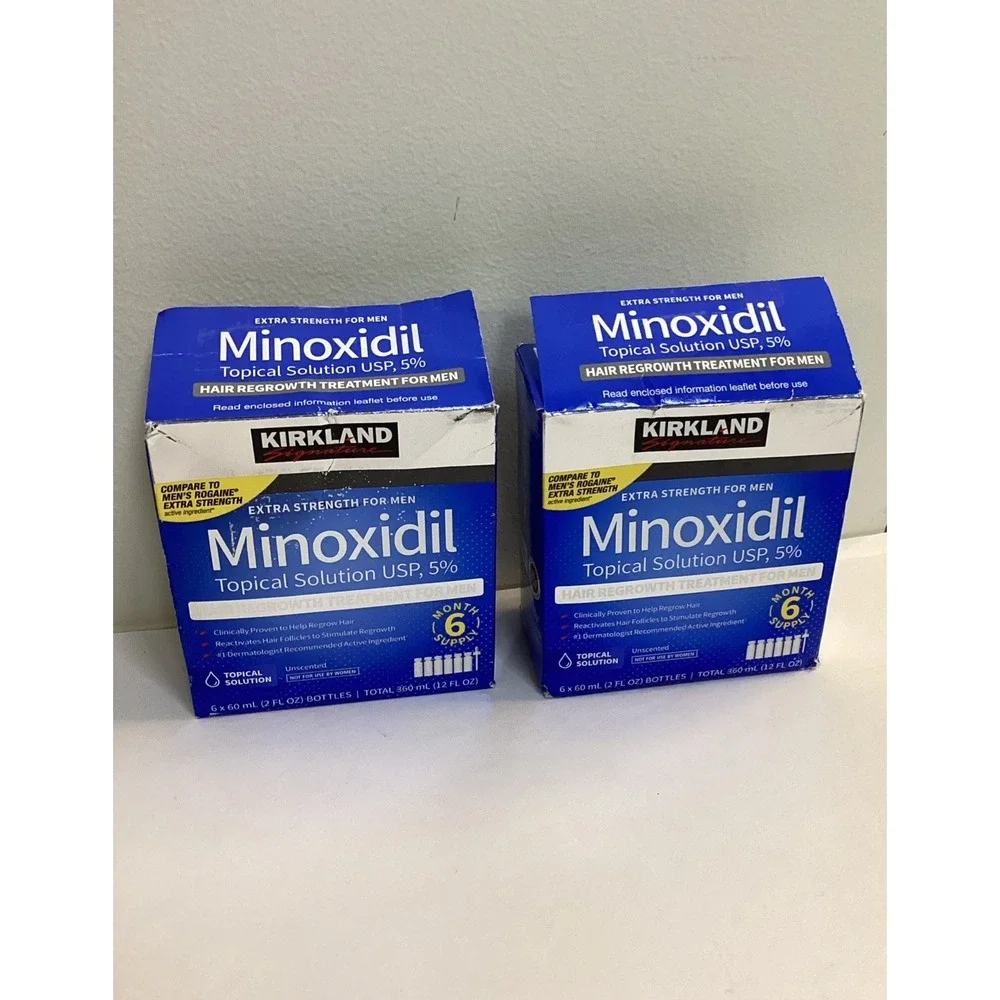 2 PackTropical Solution Hair Minoxidil 5% Kirkland - 12 Month Supply Exp 05/27